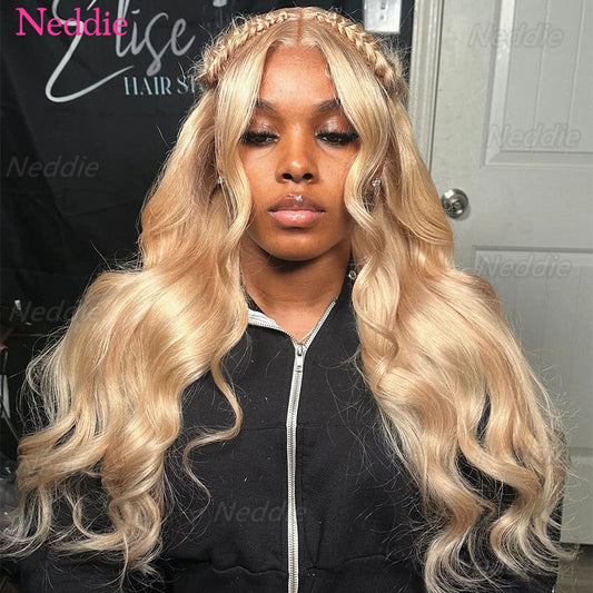 Hd Honey Blonde Wig Human Hair 13x6 Body Wave Lace Front Wigs For Women 13x4 Transparent Lace Loose Wave  #27 Colored Wigs