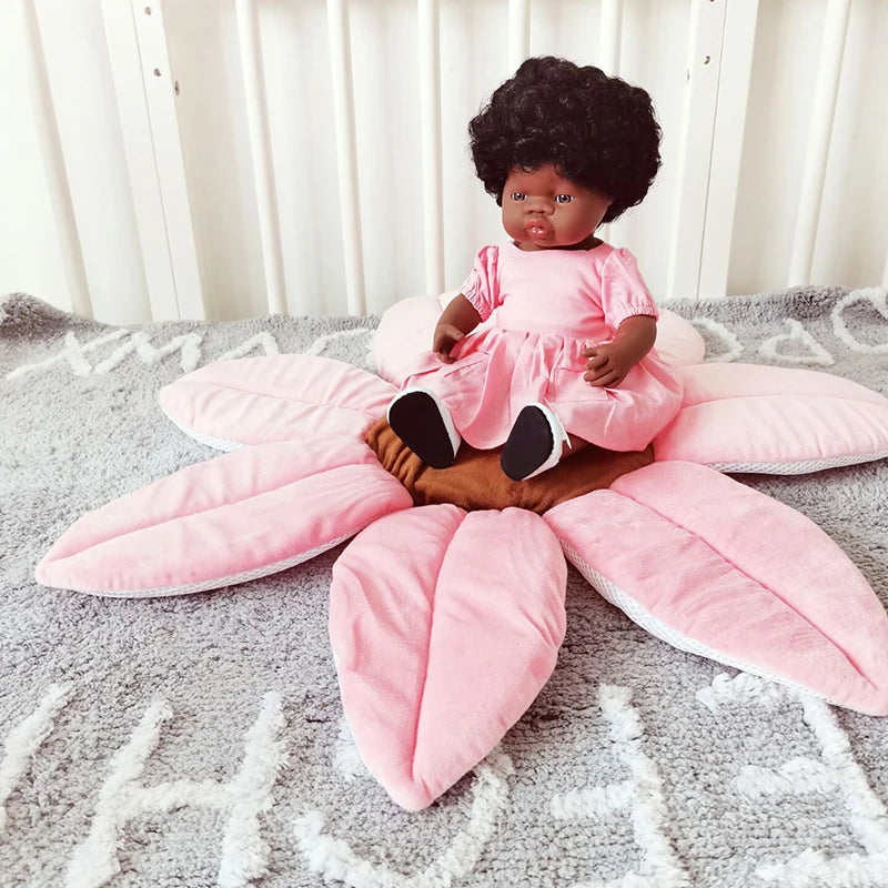 70cm Baby Blooming Bath Mat Flower Bathtub Newborn Foldable Four Petal Flower Shower Cushion Mat Baby Security Petal Seat Pad