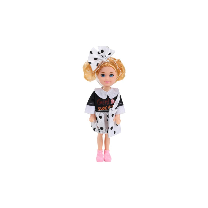 Hot Sale Kawaii 2 Items / Lot Kids Toys 5 Inch Baby Doll Little Girls Boys Princess For Girl DIY Family Game Best Present
