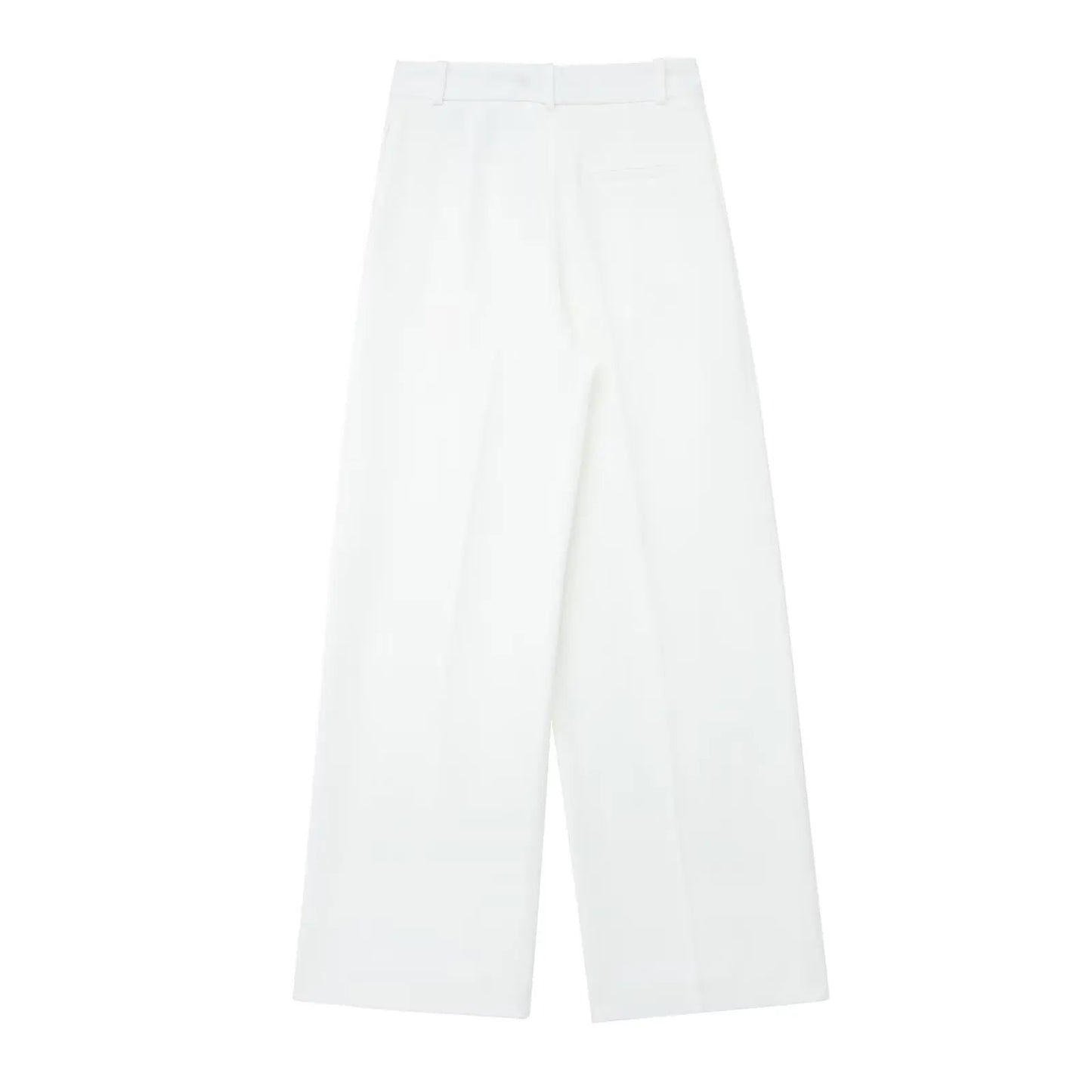 Women's Linen Look Halterneck Vest And Wide Leg Trouser