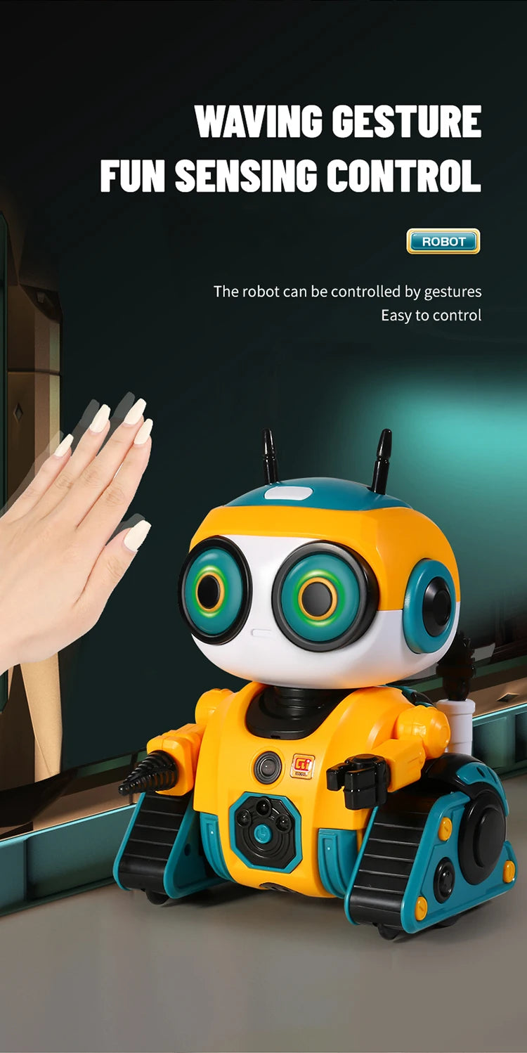 Smart Robot Interactive Toy – 2.4G Remote Control, Music-Sensing and Intelligent Induction for Kids