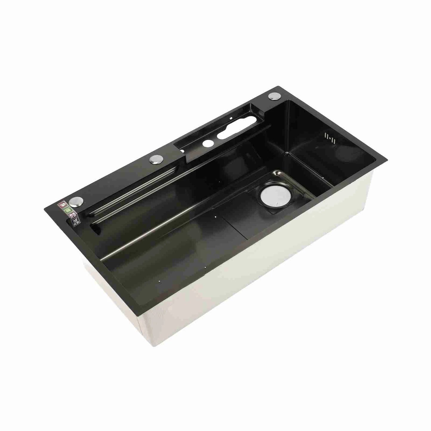 Smart Kitchen Sink Precision-Crafted Thick Gauge Brushed Stainless Steel-Digital Display Large Capacity Professional Washing