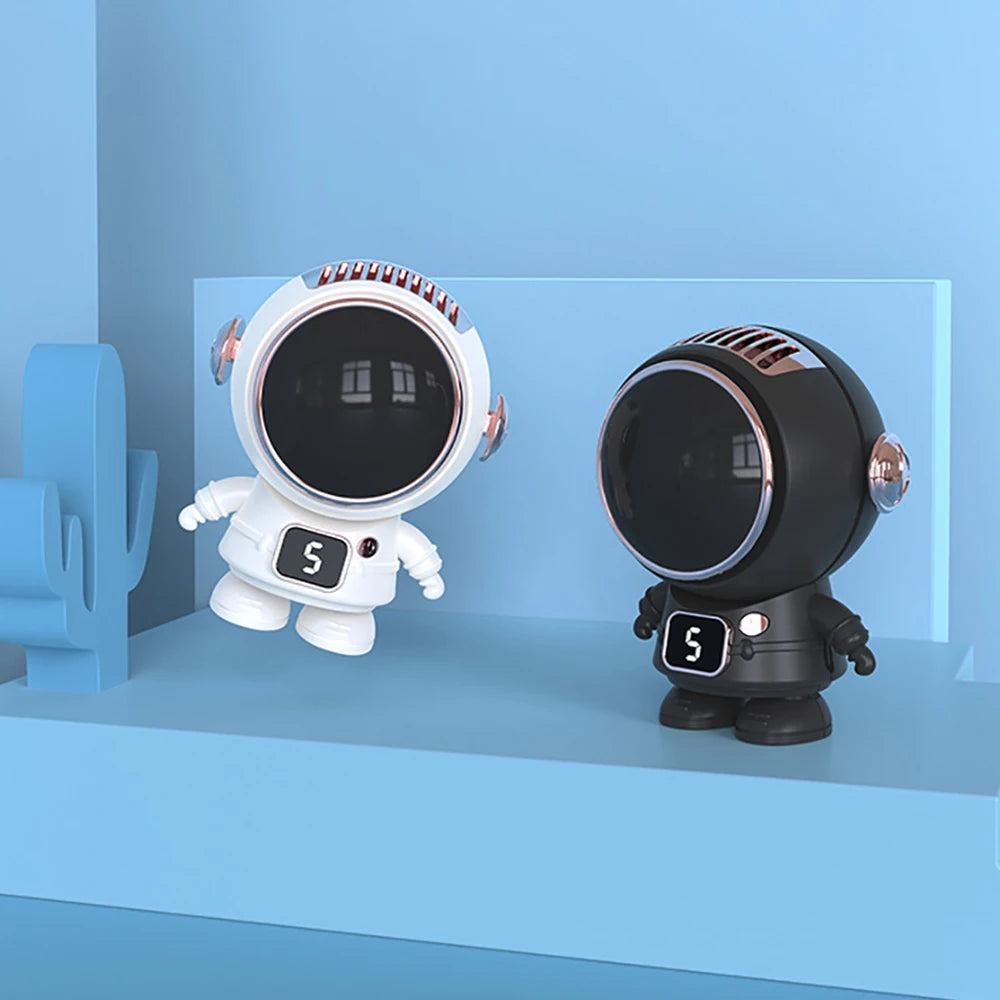 USB Rechargeable Bladeless Astronaut Handheld Mini Hanging Fan
