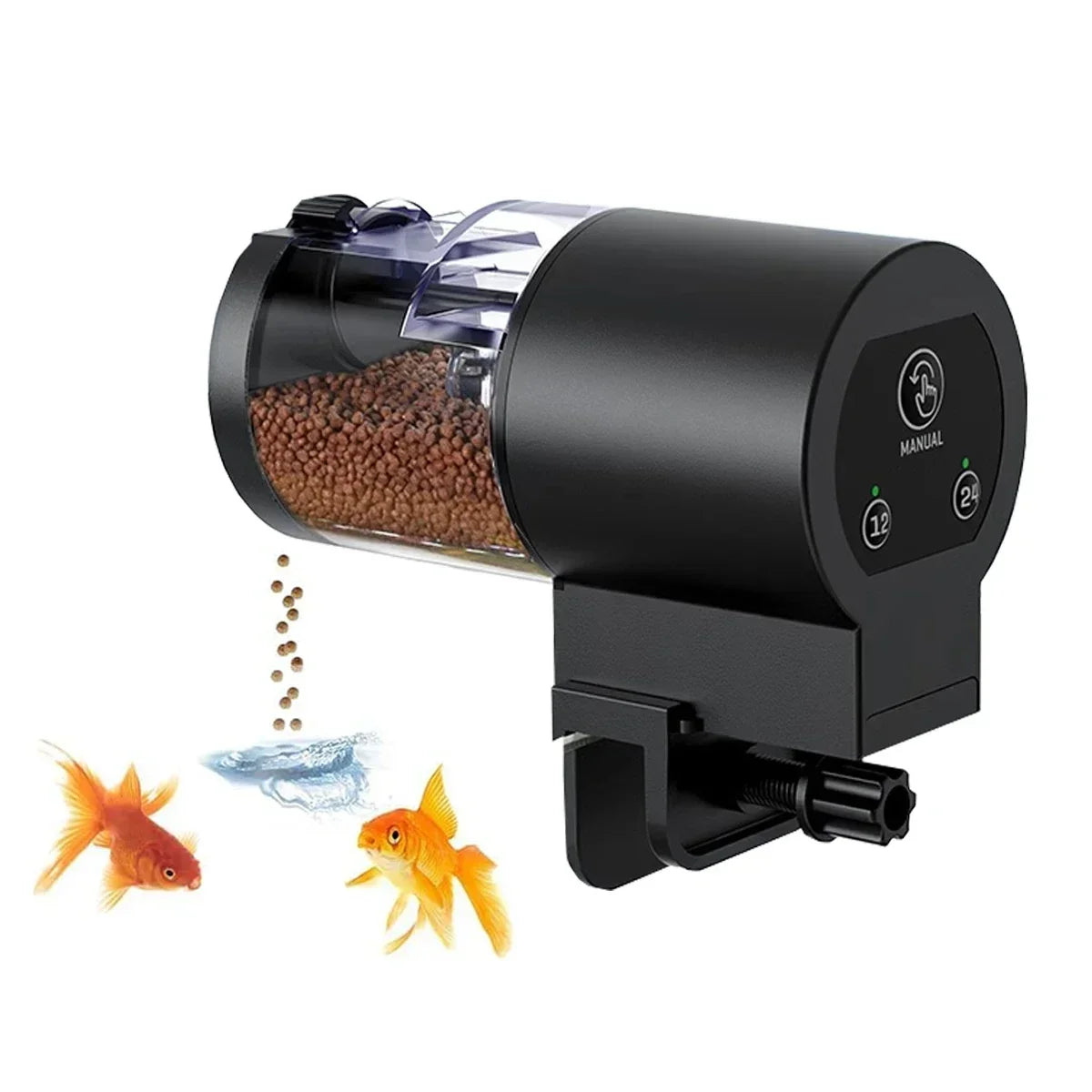 Automatic Fish Feeder for Aquariums – 100ml Capacity, Battery Operated & Easy to Set Up