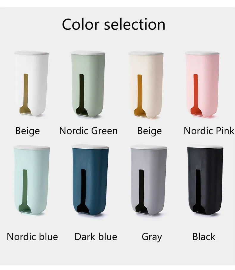 New home life wall hanging kitchen garbage bag storage rack kitchen bathroom plastic bag Nordic style shoe cover storage box