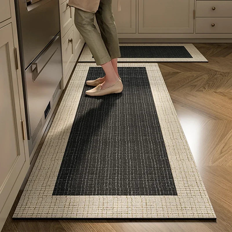 Kitchen Rug Super Absorbent Kitchen Mat for Floor Non-slip Rugs Bathroom Mat Washable Kitchen Carpet