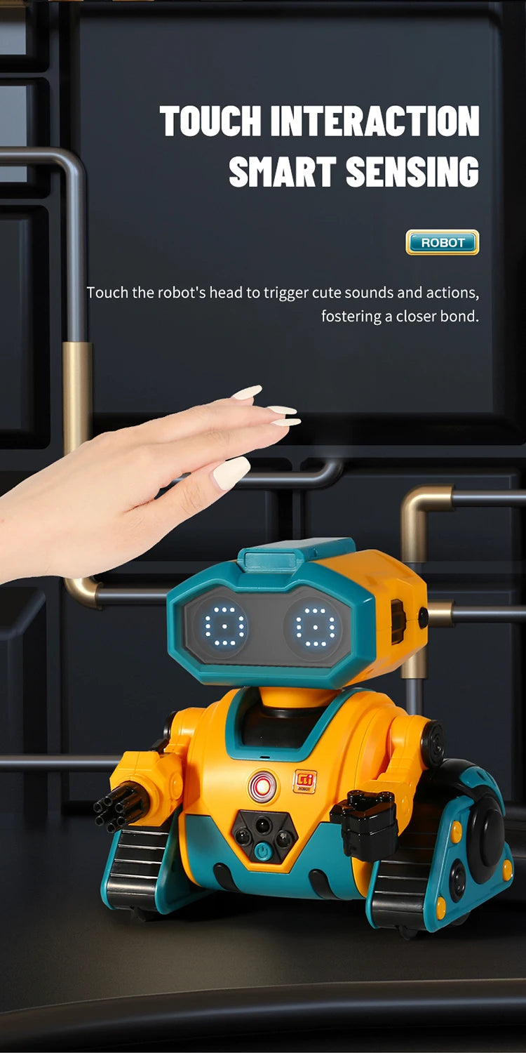 Smart Robot Interactive Toy – 2.4G Remote Control, Music-Sensing and Intelligent Induction for Kids