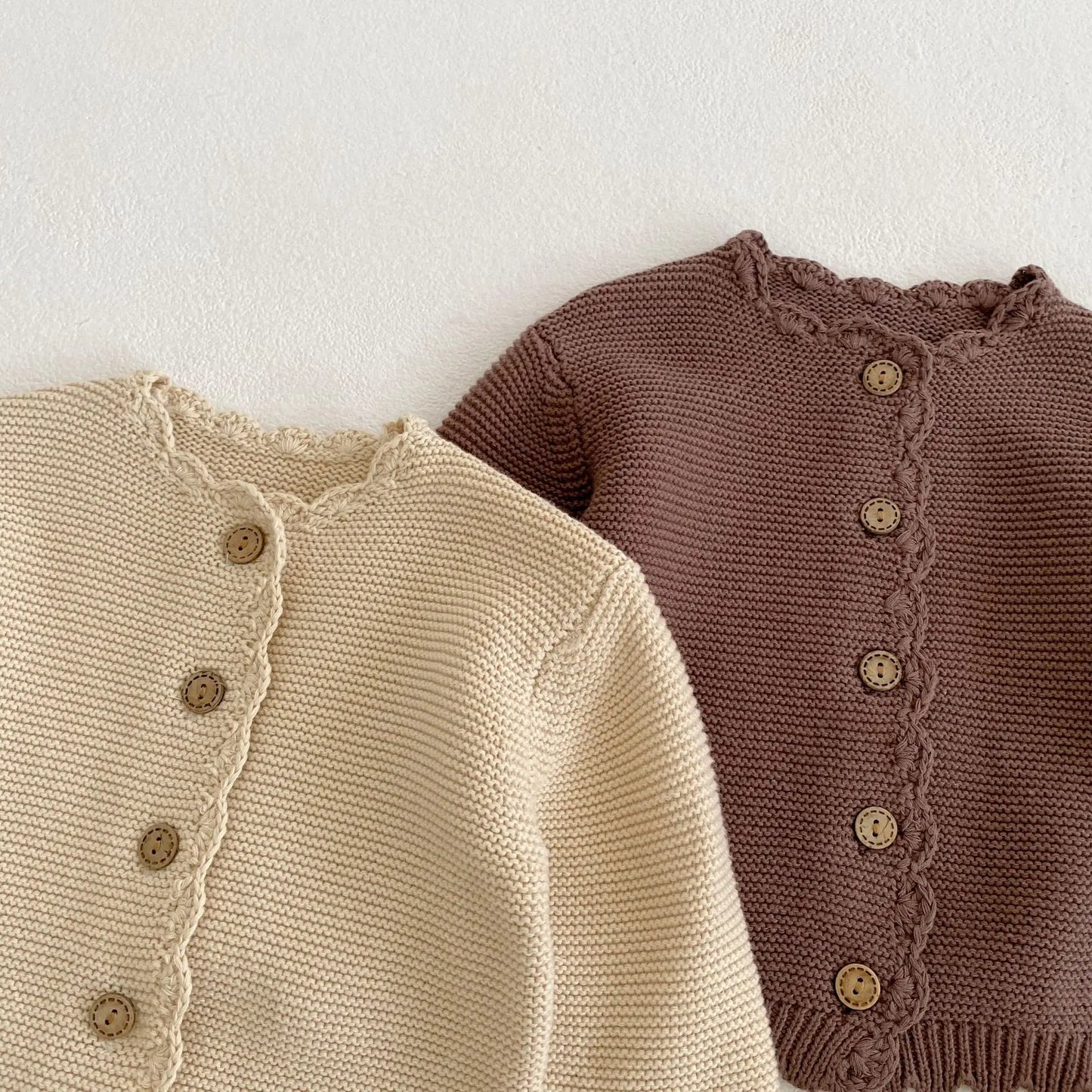 2025 Autumn New Baby Long Sleeve Sweater Coat Boys Girls O-neck Cardigan Jacket Infant Toddler Solid Versatile Knitted Clothes