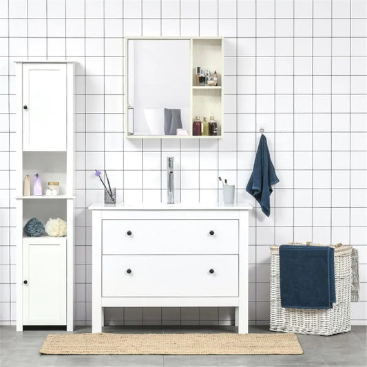 Stylish Wall Cabinet Storage Unit - Modern Home Organizer for Living Room, Kitchen & Bathroom