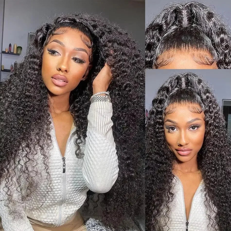 Lafion HD Lace Closure & Frontal Wig – Curly Human Hair, 4x4/5x5 Closure, 13x4/13x6 Lace Front, Deep & Water Wave