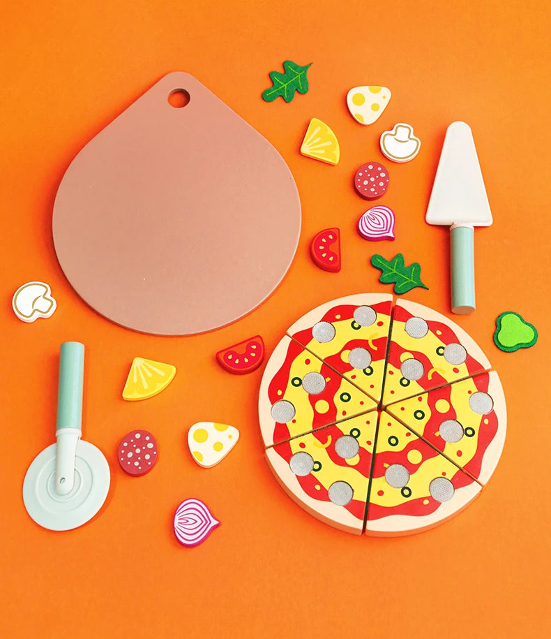 Wooden Kitchen Toys Pretend Toys Cutting Cake Play Set Food Kids Toys Montessori Tea Party Learning Educational Toys For Gifts