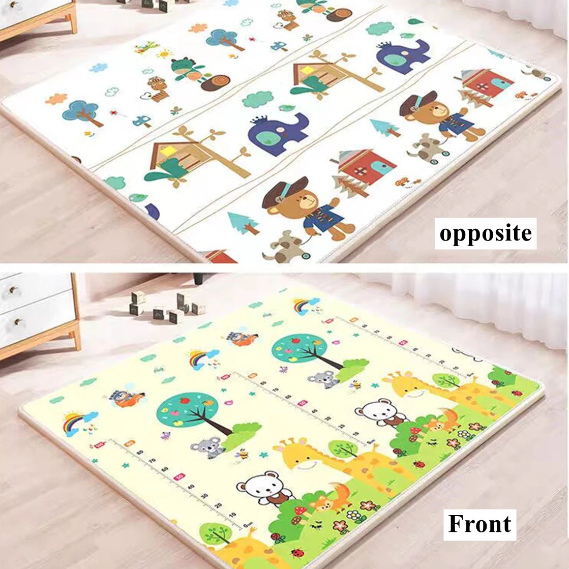 Play Mat for Children's Thick Safety Mat Friendly Crawling Play Mats Folding Mat Carpet Rug Playmat