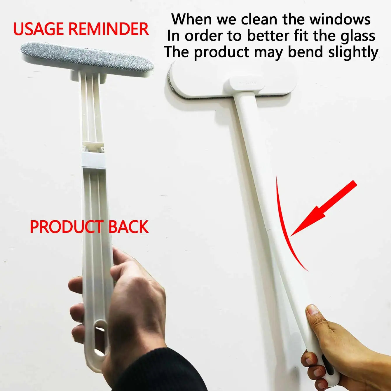 1 multifunctional long handled window brush, wet and dry dual-use cleaning brush