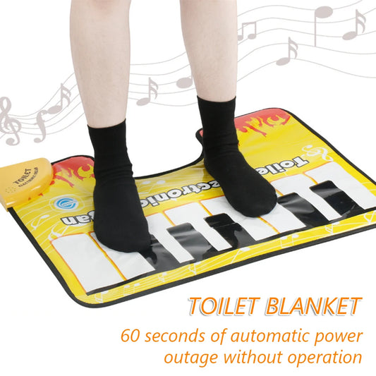Home Bathroom Toilet Piano Music Carpet Creative Sounding Rug Funny Toe Tapping Musical Piano Floor Pad Anti-slip Bath Mat