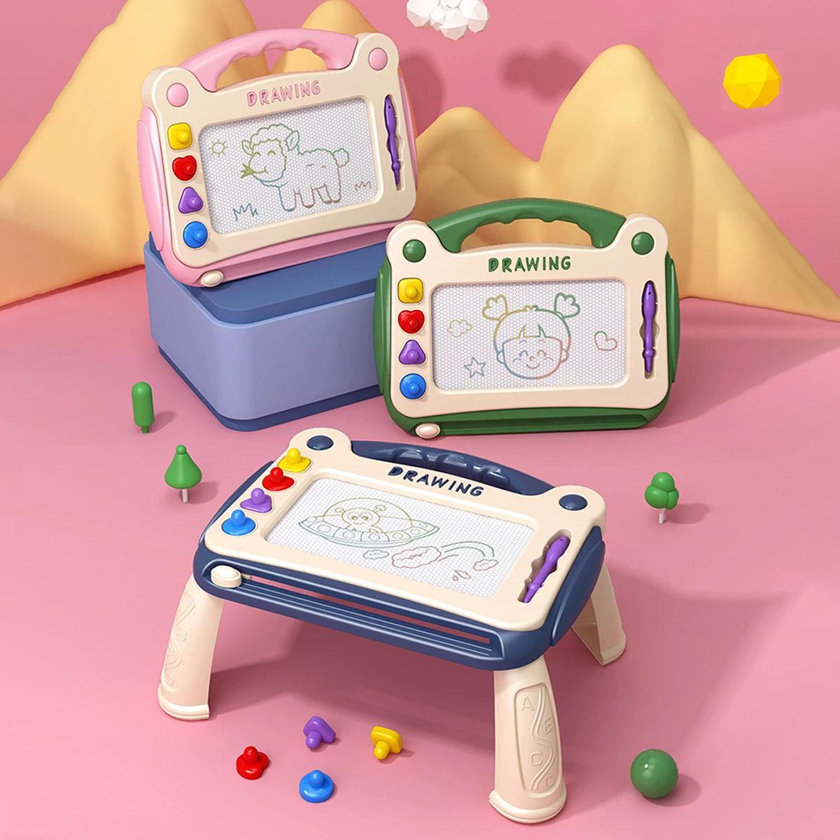 Children’s Magnetic Drawing Board – Color Writing and Graffiti Art Toy for Boys and Girls