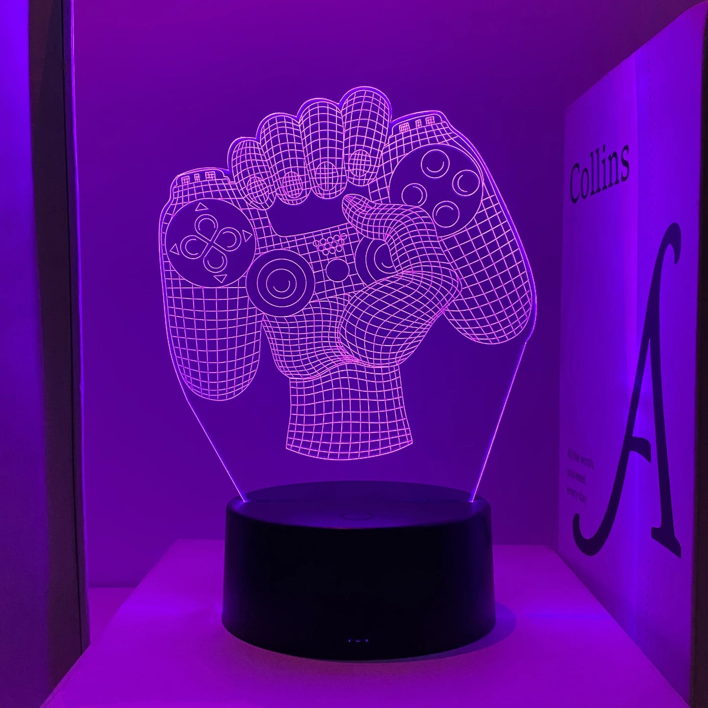 1pc Gamepad pattern atmosphere decorative lights, soft light with sleeping lights, holiday gifts for family and friends.