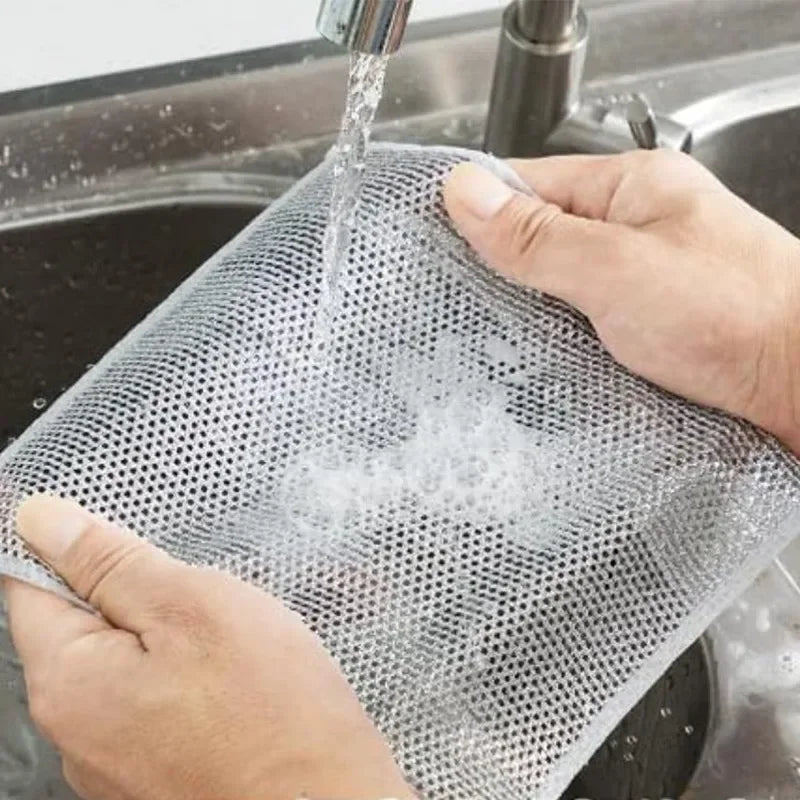 Thickened Steel Wire Cleaning Non-Scratch Cloth