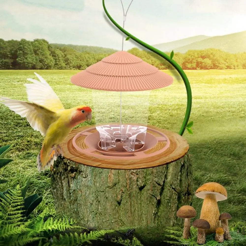 House-Type Outdoor Waterproof Pet & Bird Feed Station – Garden Food Container for Dogs, Cats, Birds, and Small Animals, Durable Weatherproof Feeding Tool