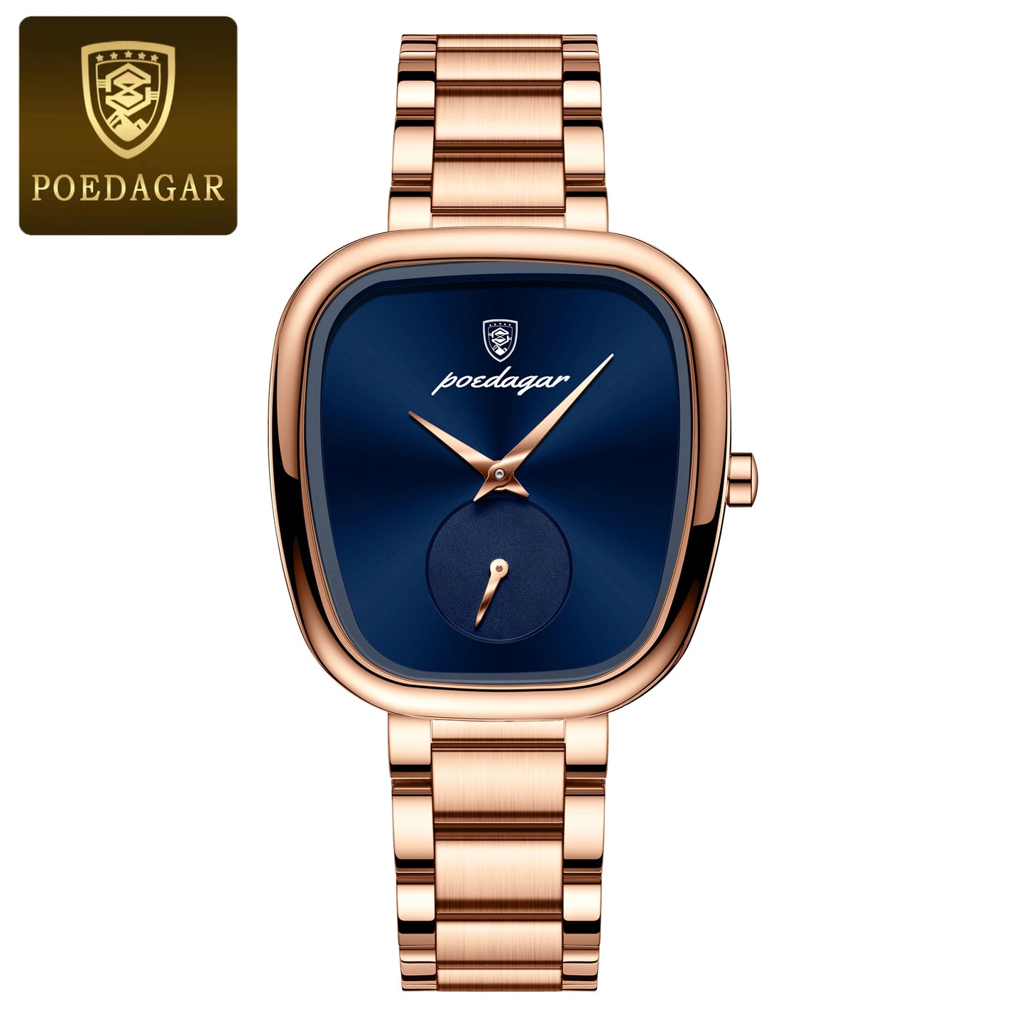 POEDAGAR Original Exquisite Ladies Wristwatch Stainless Steel Waterproof Quartz Watch For Woman Fashion Elegant Women's Watches