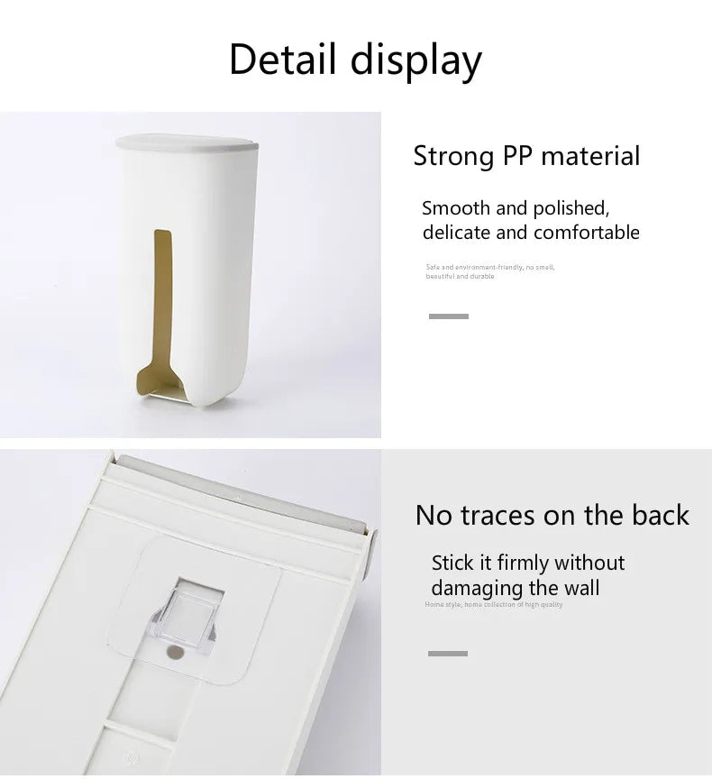 New home life wall hanging kitchen garbage bag storage rack kitchen bathroom plastic bag Nordic style shoe cover storage box