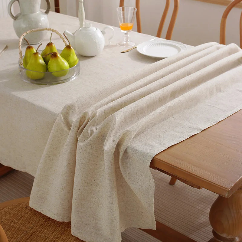 Washable Cotton Linen Table Cloths