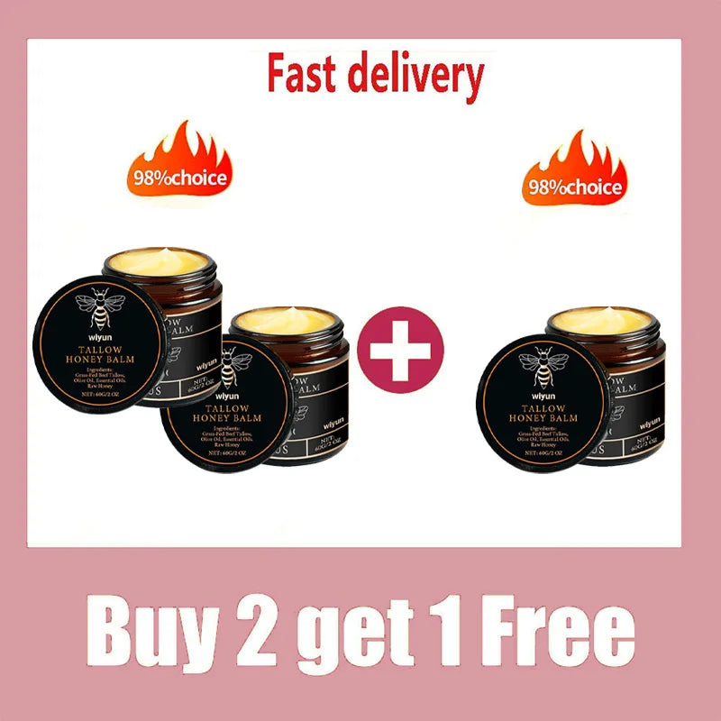 60g Beef Tallow Honey Moisturising Cream