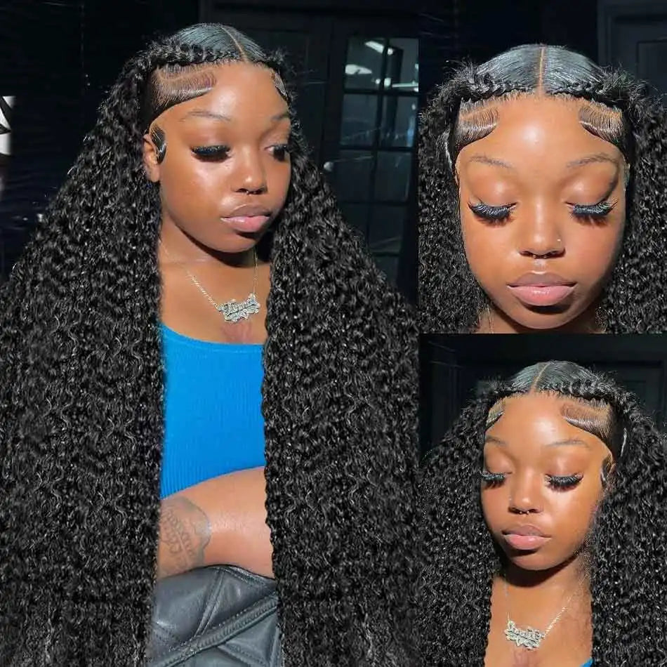 30 40 Inch Loose Deep Wave Lace Frontal Wig 13x6 Hd Curly Human Hair Lace Front Wigs For Women 13x4 360 Water Wave Pre Plucked