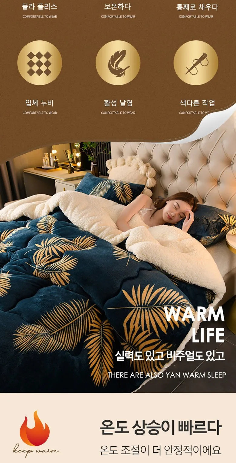 Thick Winter Bedding Quilt Blanket