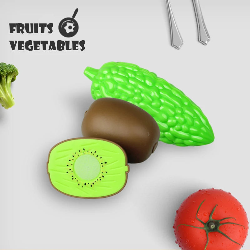 2pc Fruits and Vegetables Kitchen Play House Set