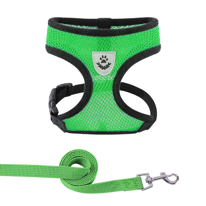 Adjustable Polyester Mesh Pet Harness Lead