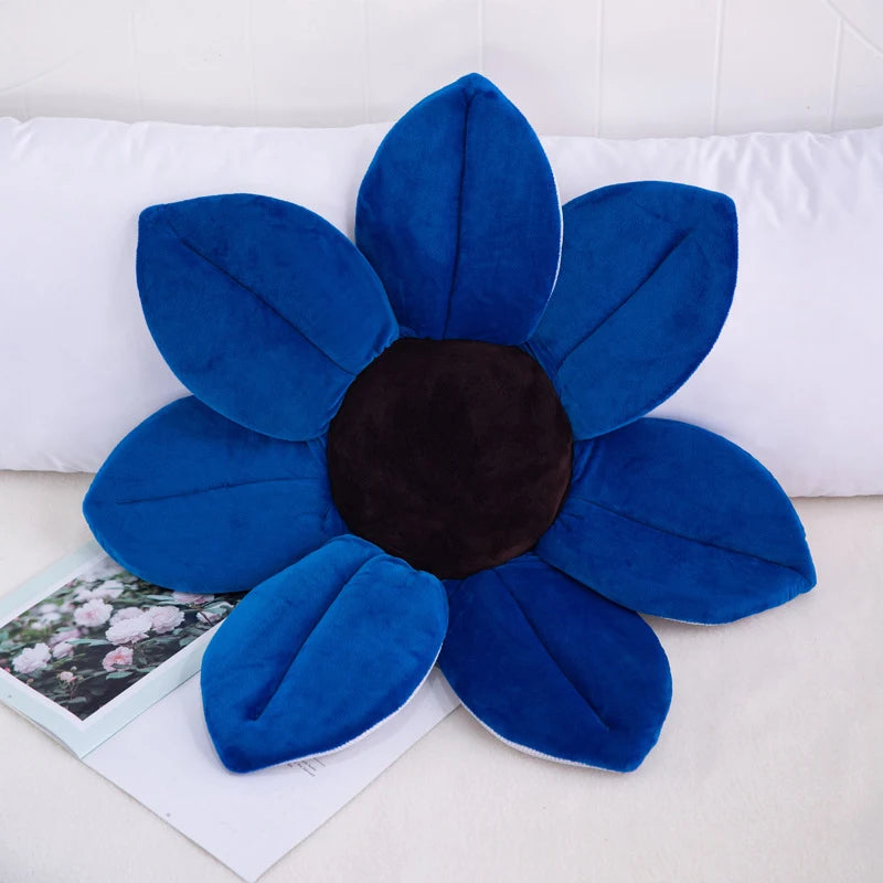 70cm Baby Blooming Bath Mat Flower Bathtub Newborn Foldable Four Petal Flower Shower Cushion Mat Baby Security Petal Seat Pad