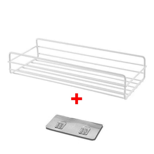 Bathroom Metal Shelves No-Drill Bathroom Organiser Cleaning Supplies Organiser Kitchen Supplies Storage Bathroom Accessories