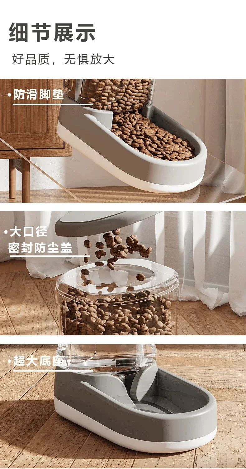 Automatic Pet Water Dispenser for Cats & Dogs – Flowing Water Feeder Without Electricity, Gravity-Fed Drinking Bowl, Large Capacity, Easy to Clean Pet Supplies