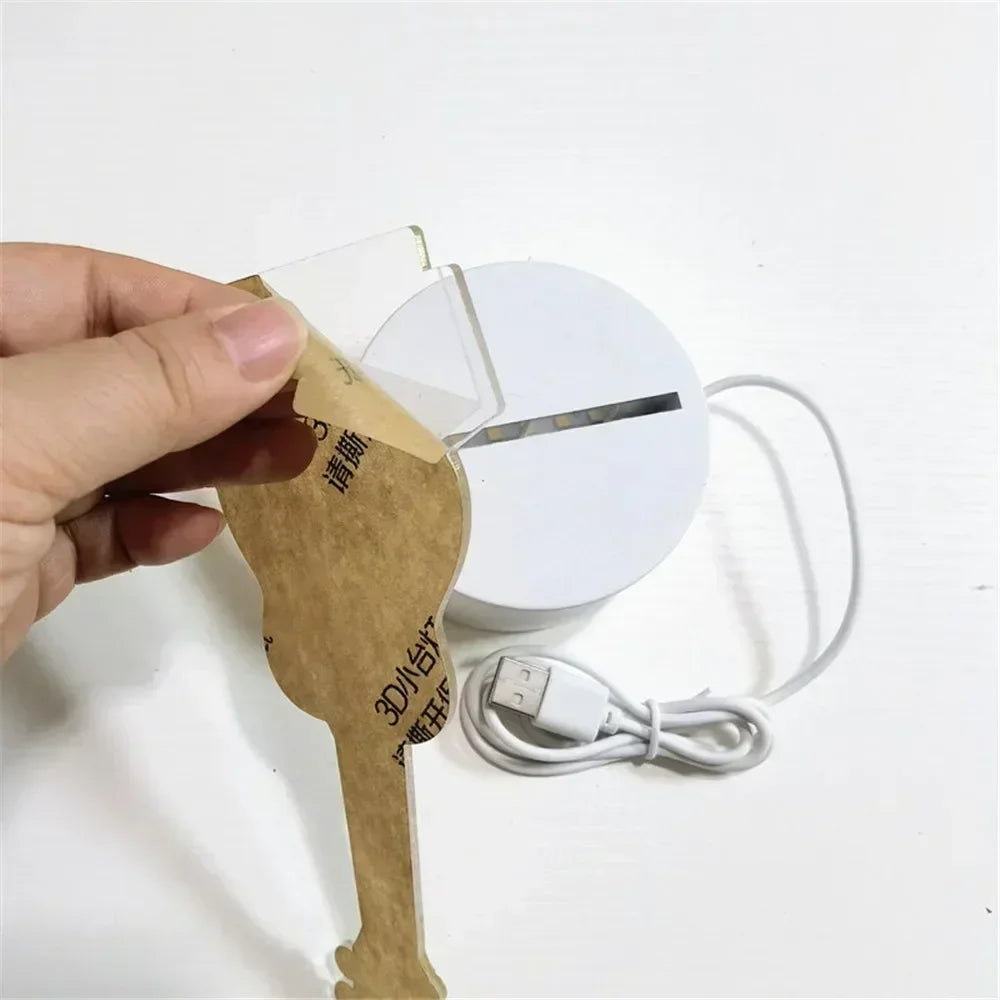 Wedding Birthday Gift Love 3D Acrylic Neon Sign USB Led Lamp Children's Night Lights Table Lamp Valentines Day Bedside Lamp