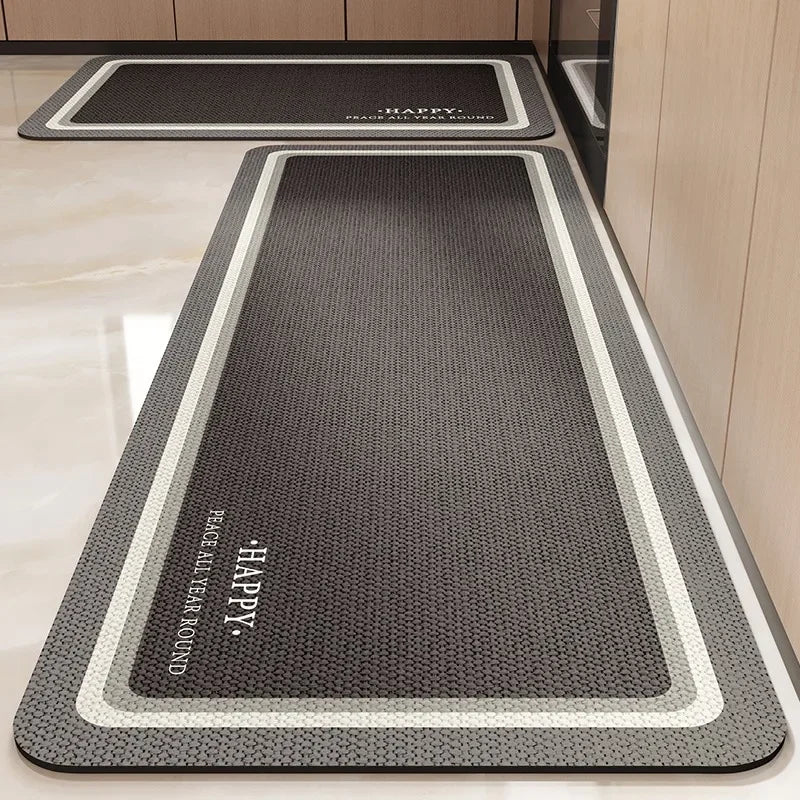 Kitchen Rug Super Absorbent Kitchen Mat for Floor Non-slip Rugs Bathroom Mat Washable Kitchen Carpet