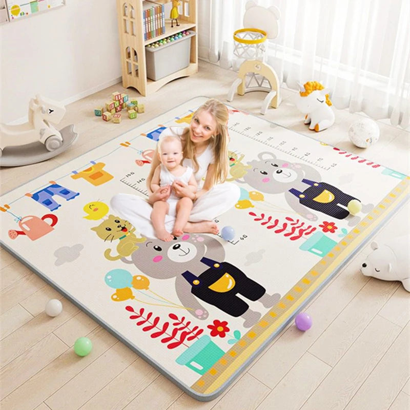 Play Mat for Children's Thick Safety Mat Friendly Crawling Play Mats Folding Mat Carpet Rug Playmat