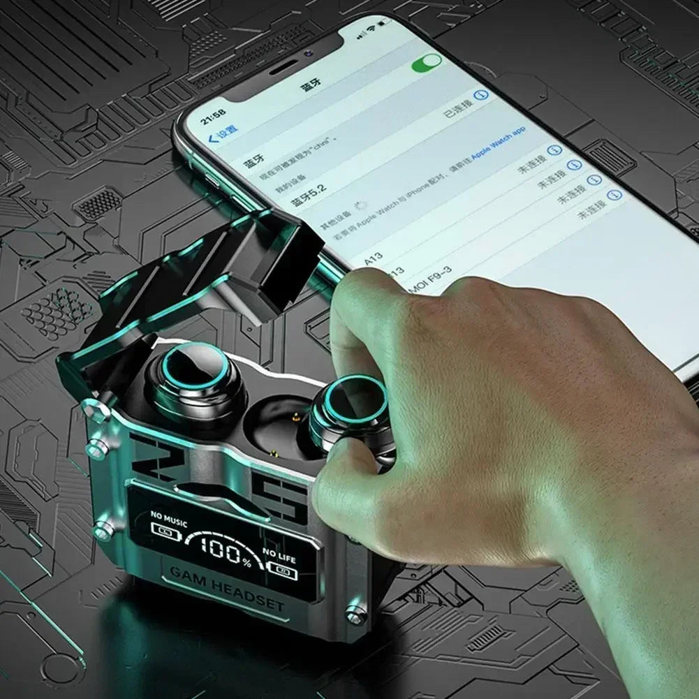 New Original M25 Bluetooth 5.3 TWS Wireless Headphones with LED Display Stereo Headset Touch Control Earbuds Noise Reduction