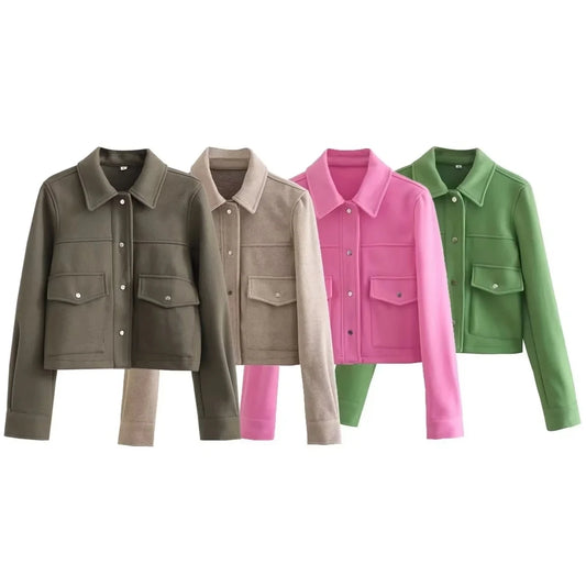 Womens Autumn Long Sleeve Jacket