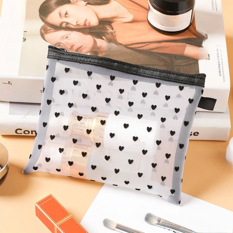 Mesh Cosmetic Travel Storage Makeup Bag Organiser