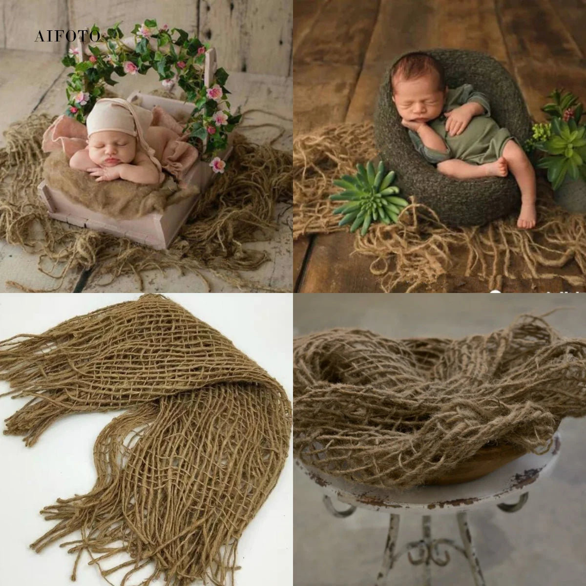 100% Flokatti Wool Mats Baby Photography Blanket Newborn Wrap Flokati Props for Newborns Photo Shoot Fotografia Accessories