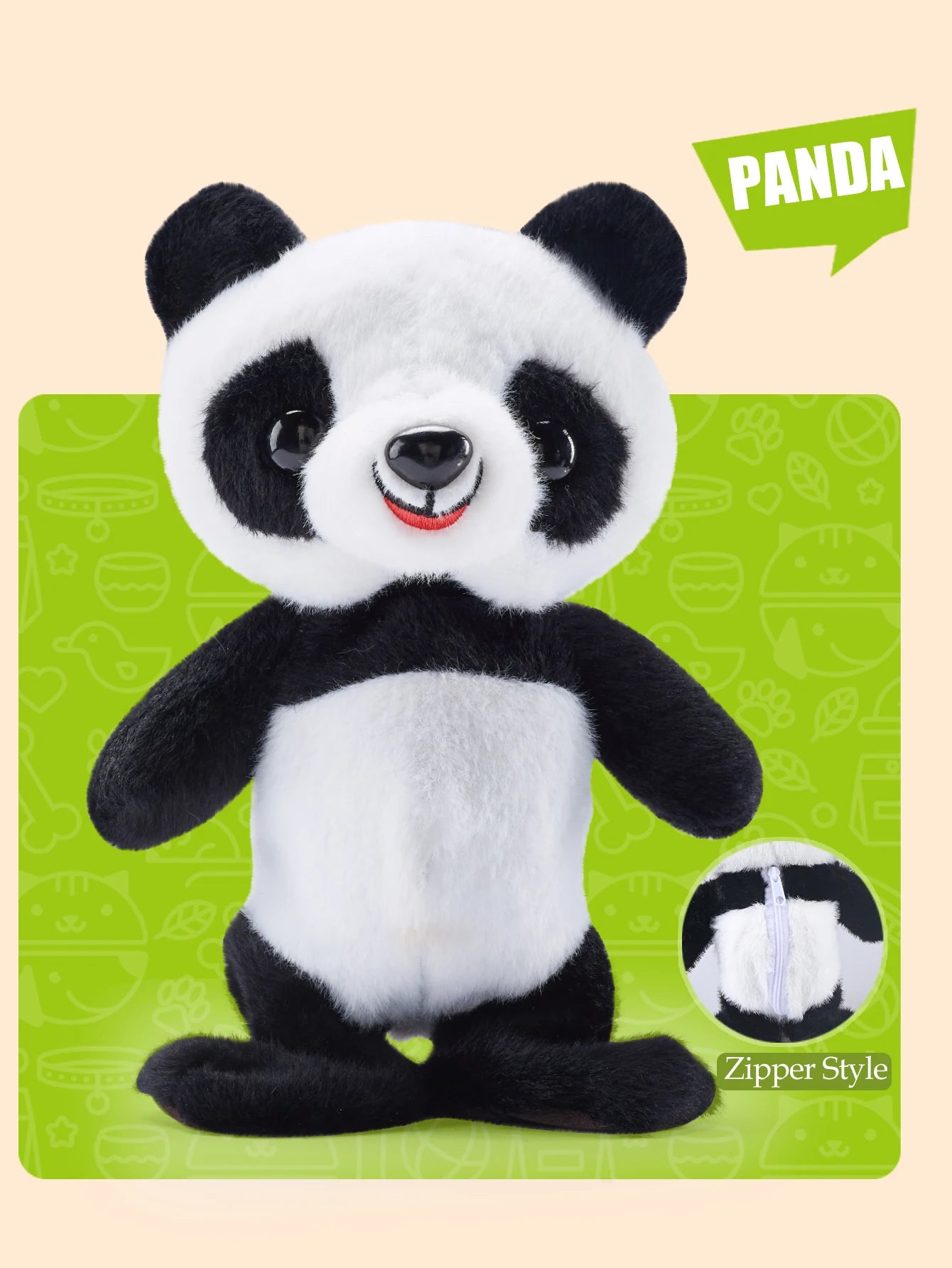 Electric Plush Toys, Talking Repeat Dancing Walking Duck Panda Rabbit Dog Sheep, Early Education Toy Gifts for Kids