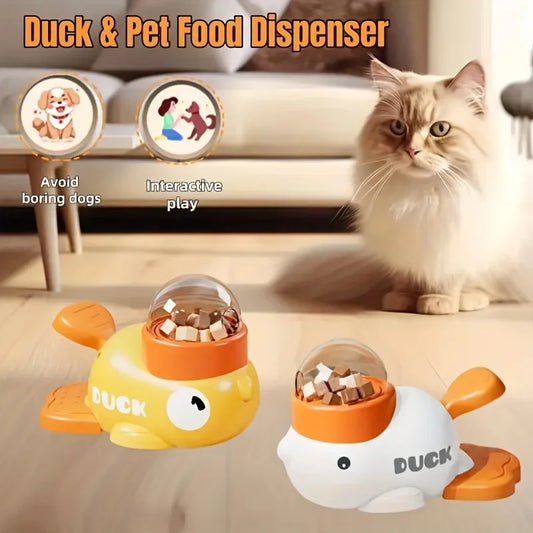 Automatic Pet Feeder Toy – Interactive Slow-Feed Bowl for Cats & Dogs, Fun Training Reward Game, No Batteries
