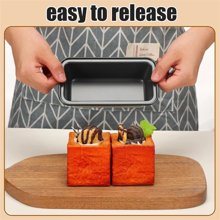 1 Piece Rectangle Loaf Pan Nonstick Carbon Steel Baking Bread Pan Kitchen Baking Tin Oblong Bread and Meat Bakeware YY121