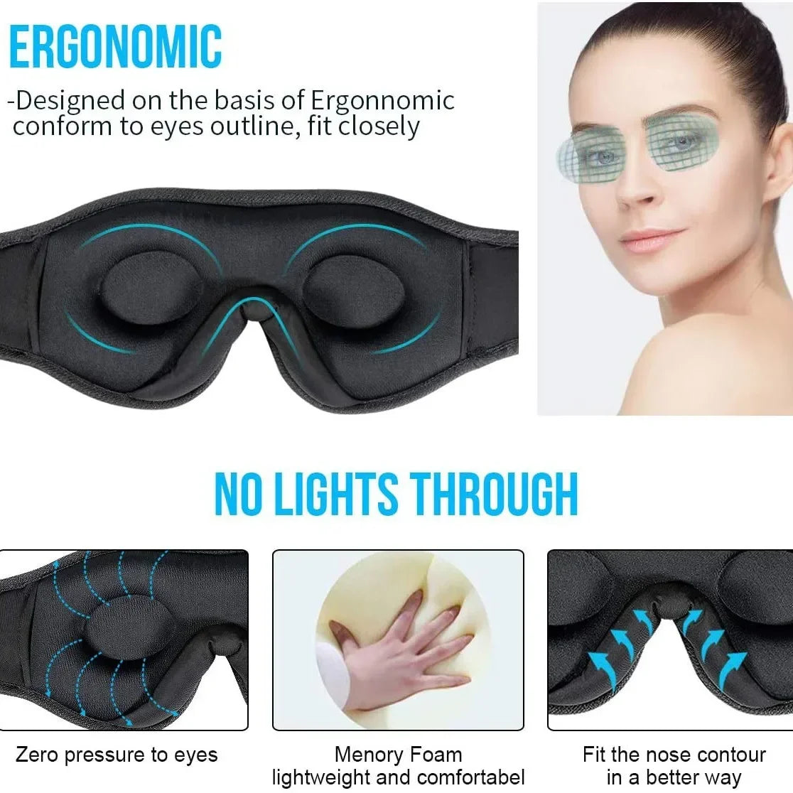 3D Bluetooth Headphones Mask