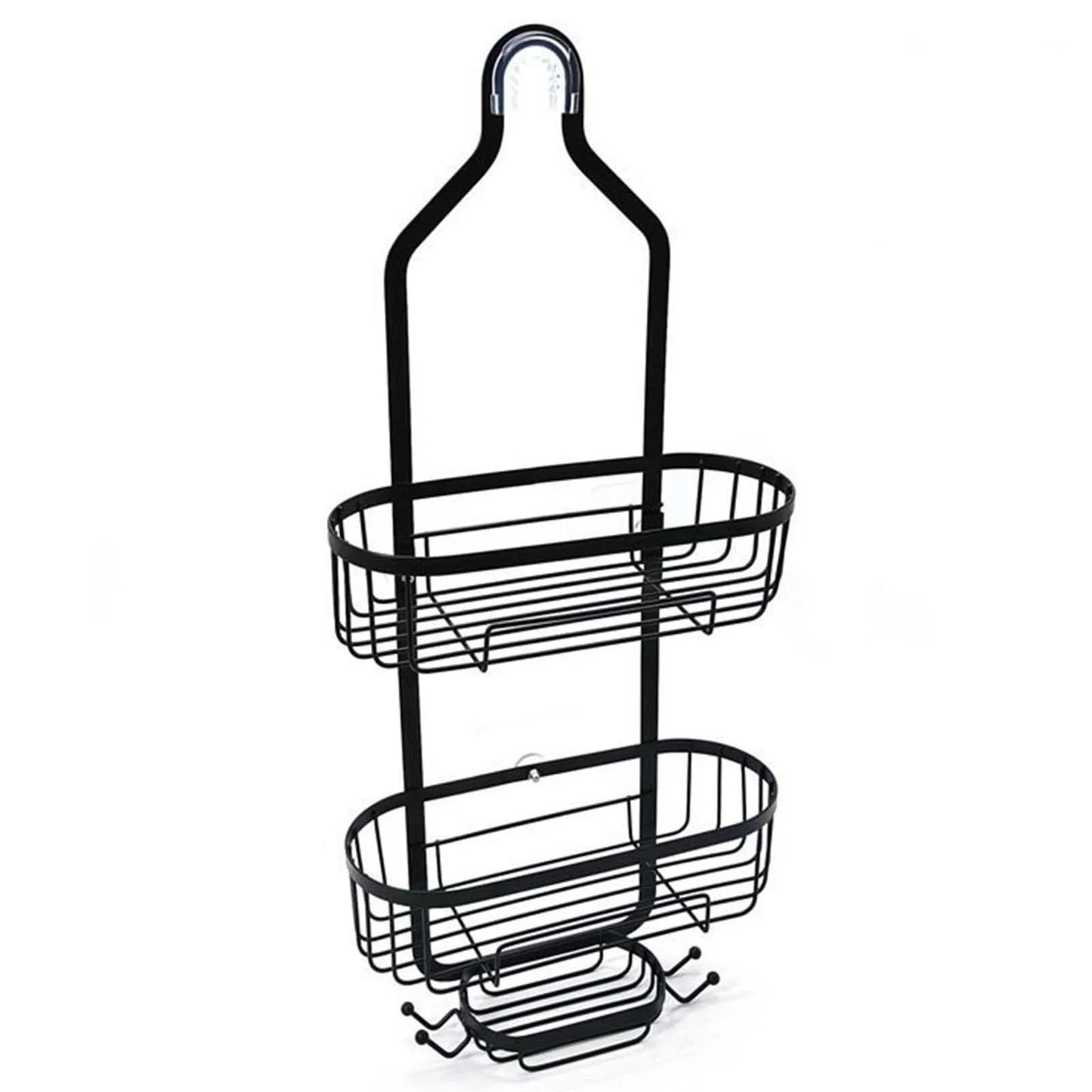 3-Tier Household Shower Shelves for Hanging Caddy Drilling Bathroom Storage No Drilling Rustproof Living Room Kitchen Organizer