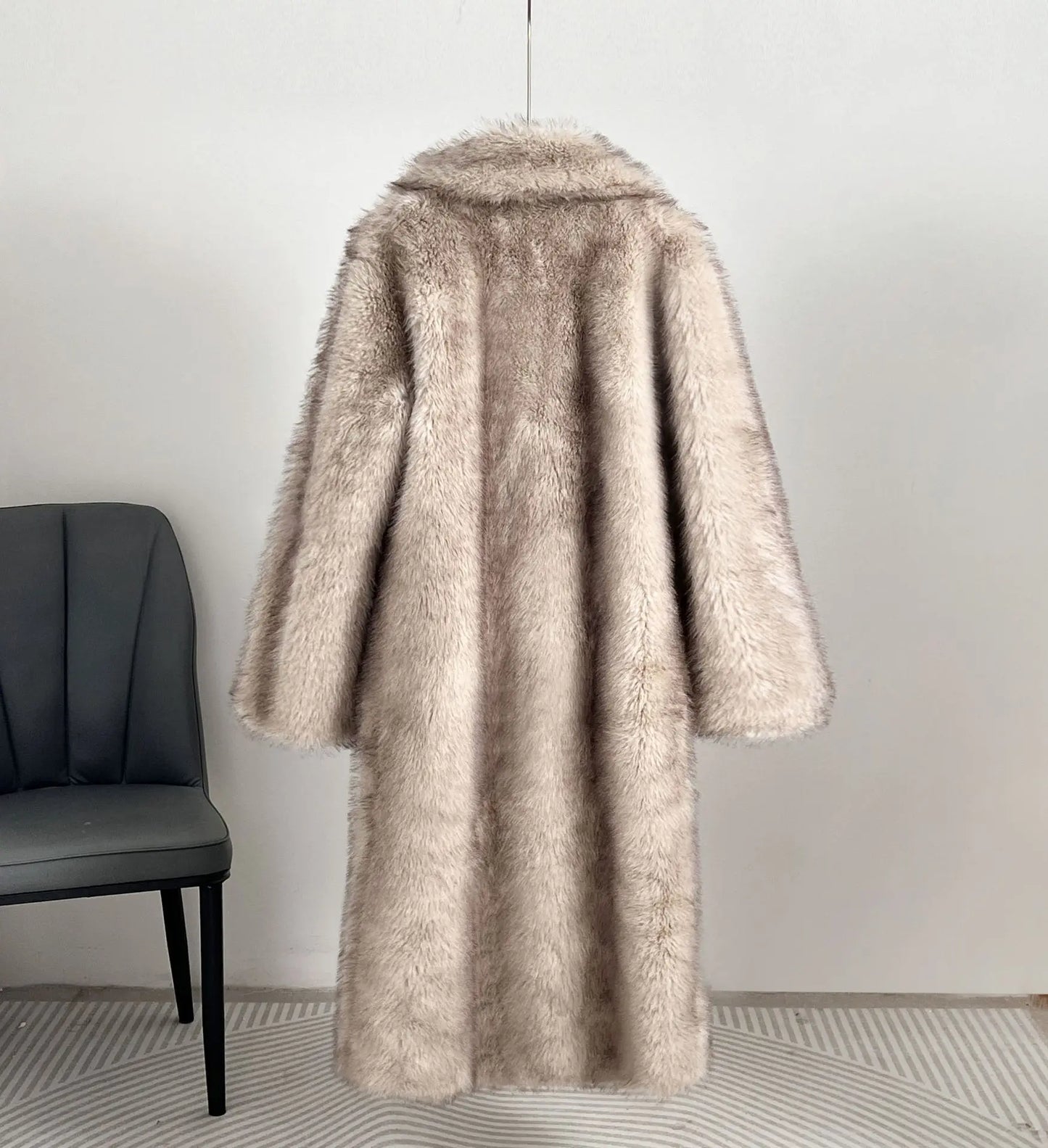Fur Coat European Style Lapel