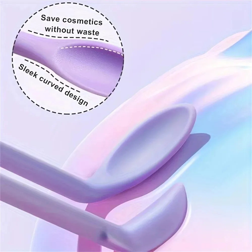 3Pc Silicone Scraper Makeup Brushes Set