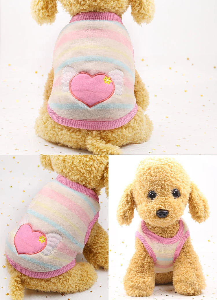 Cute Fleece Dog Winter Coat
