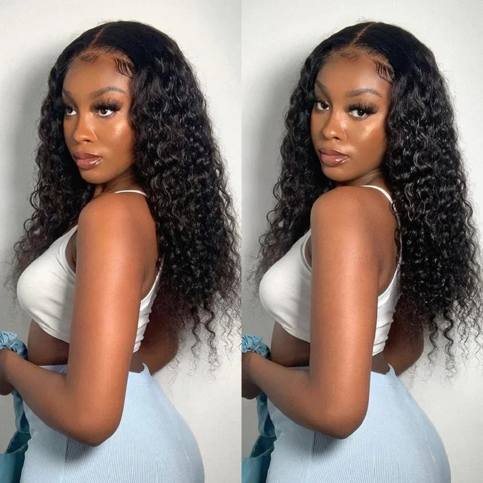 Lafion HD Lace Closure & Frontal Wig – Curly Human Hair, 4x4/5x5 Closure, 13x4/13x6 Lace Front, Deep & Water Wave