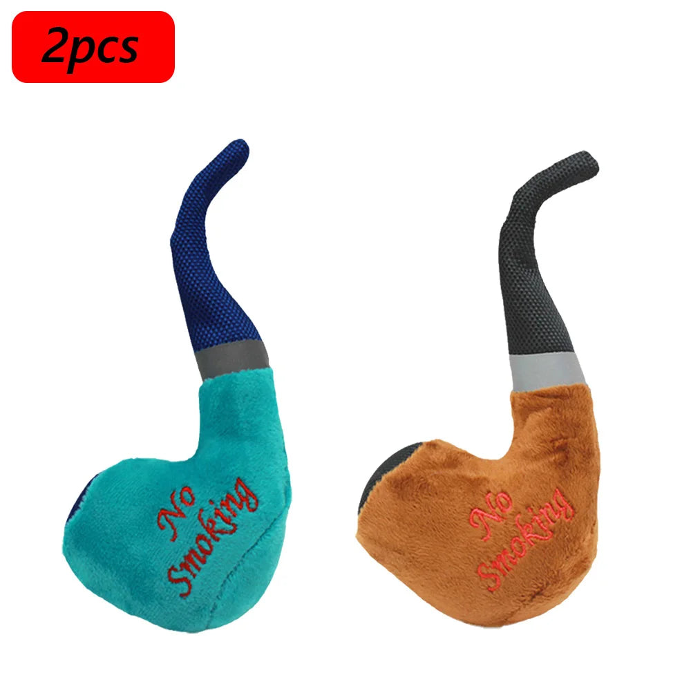 Puppy Chew Toy with Squeaker – Funny Plush Slipper for Small Dogs, Teeth-Cleaning Toy for French Bulldogs & Shiba Inus
